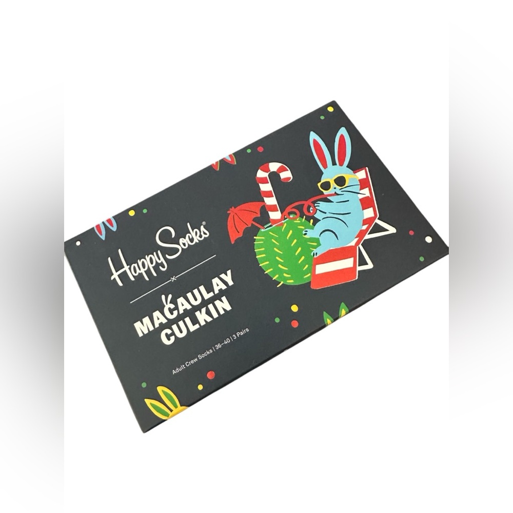 Happy Socks x Macaulay Culkin Unisex Christmas Bunny Gift Box Multicolored